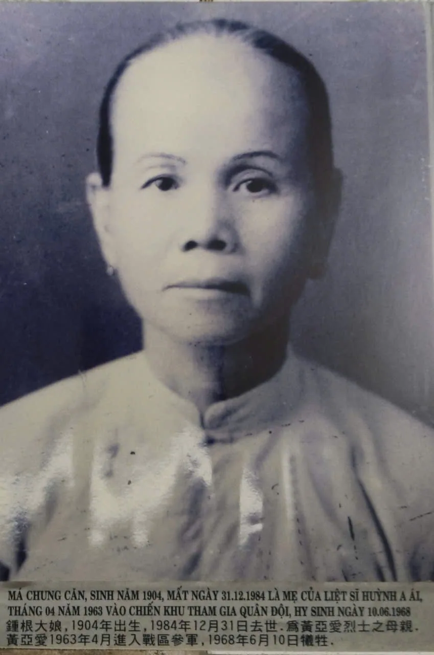 Chân dung Bà mẹ Việt Nam Anh hùng Chung Căn.